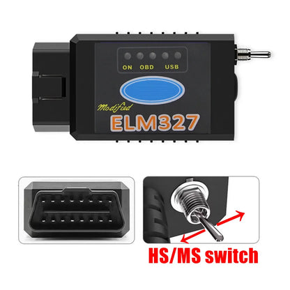 ELM327 USB PIC18F25K80 Chip with Bluetooth&WIFI for Ford HS CAN/MS CAN switch Forscan ELM 327 OBD2 Code Reader