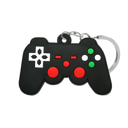 1PCS PVC new style Game Machine Keychain & Keyring Cute Gamepad Joystick Key Chain Keychains Bag Car Hanging fit men boy keys 7060-31