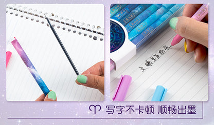 12Pcs/Set Starry Sky Constellation Series Gel Pen Kawaii Nature Pen Creative Gift Stationery School Office Supplies Wholesale