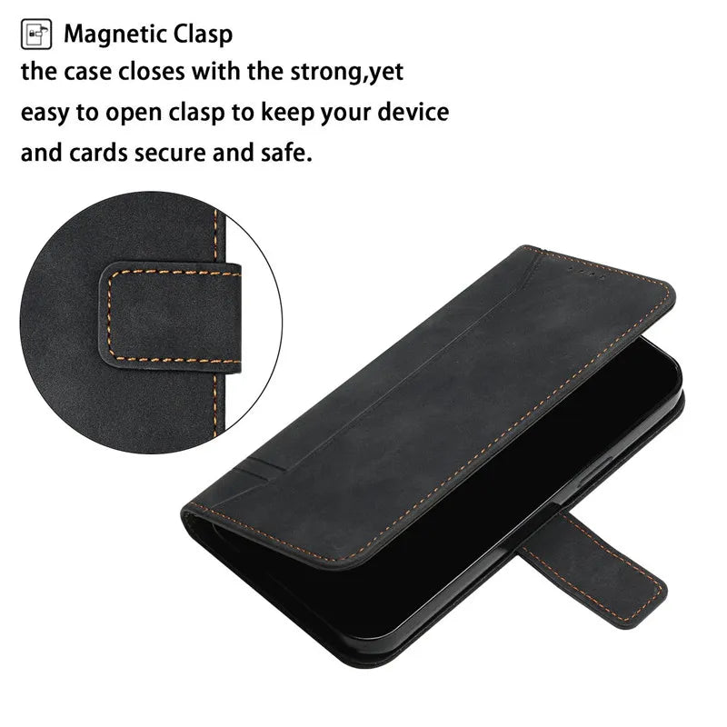 SMILE Case for Huawei P20 P30 P40 P50 P10 Pro P8 P9 Lite 2017 P Smart Z S 2019 2020 2021 Funda Flip Magnetic Wallet Leather Case