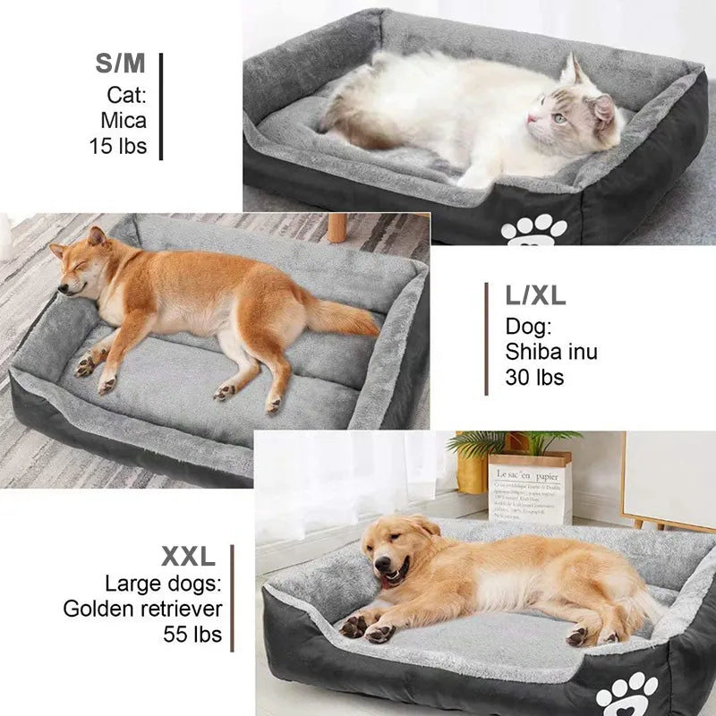 Very Soft Big Dog Bed Puppy Pet Cozy Kennel Mat Basket Sofa Cat House Pillow Lounger Cushion For Small Medium Large Dogs Beds