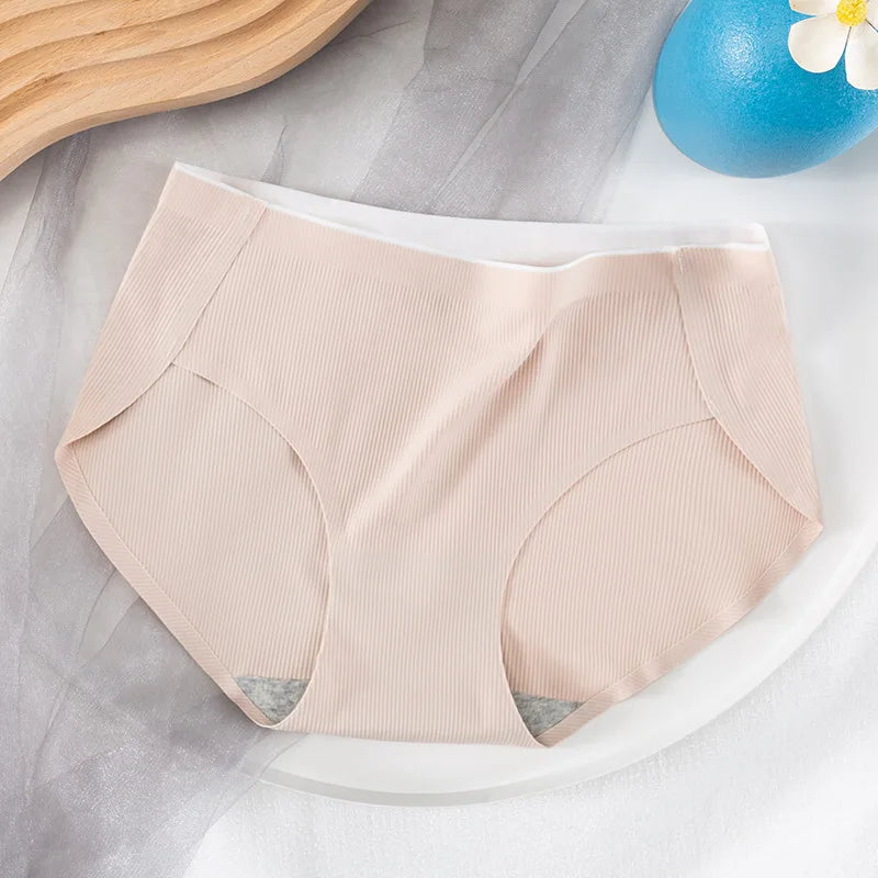 Women's sexy underwear panties large for women sensual lingerie Underpanties pink girls plus size cute underpants free shipping Apricot 1pc