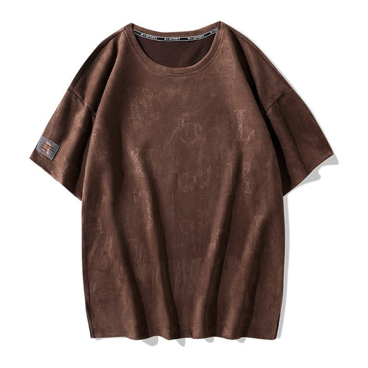 HIP HOP Streetwear Sport Mens T-shirts Casual Print Summer Short Sleeves Black Brown Tshirt Tees Oversize
