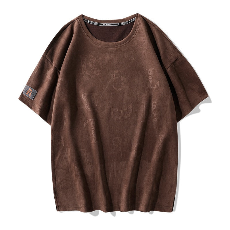HIP HOP Streetwear Sport Mens T-shirts Casual Print Summer Short Sleeves Black Brown Tshirt Tees Oversize 12306 3