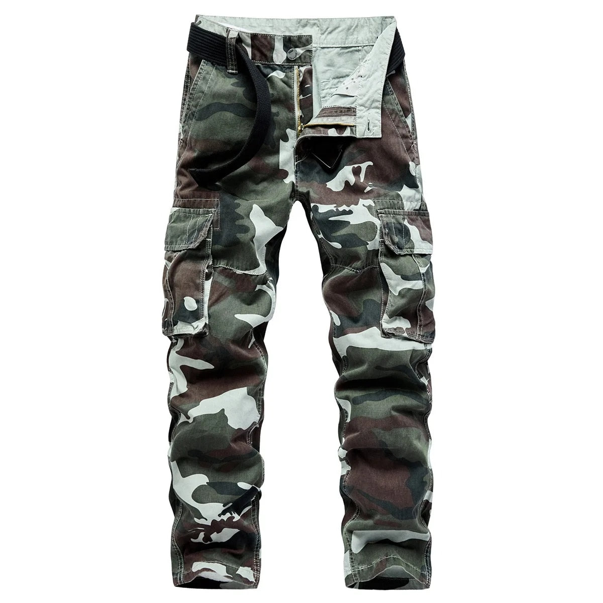 HIP HOP Streetwear Sport Spring Autumn Rock Camouflage Men'S Pocket Military Pants Fashions Casual Trouser