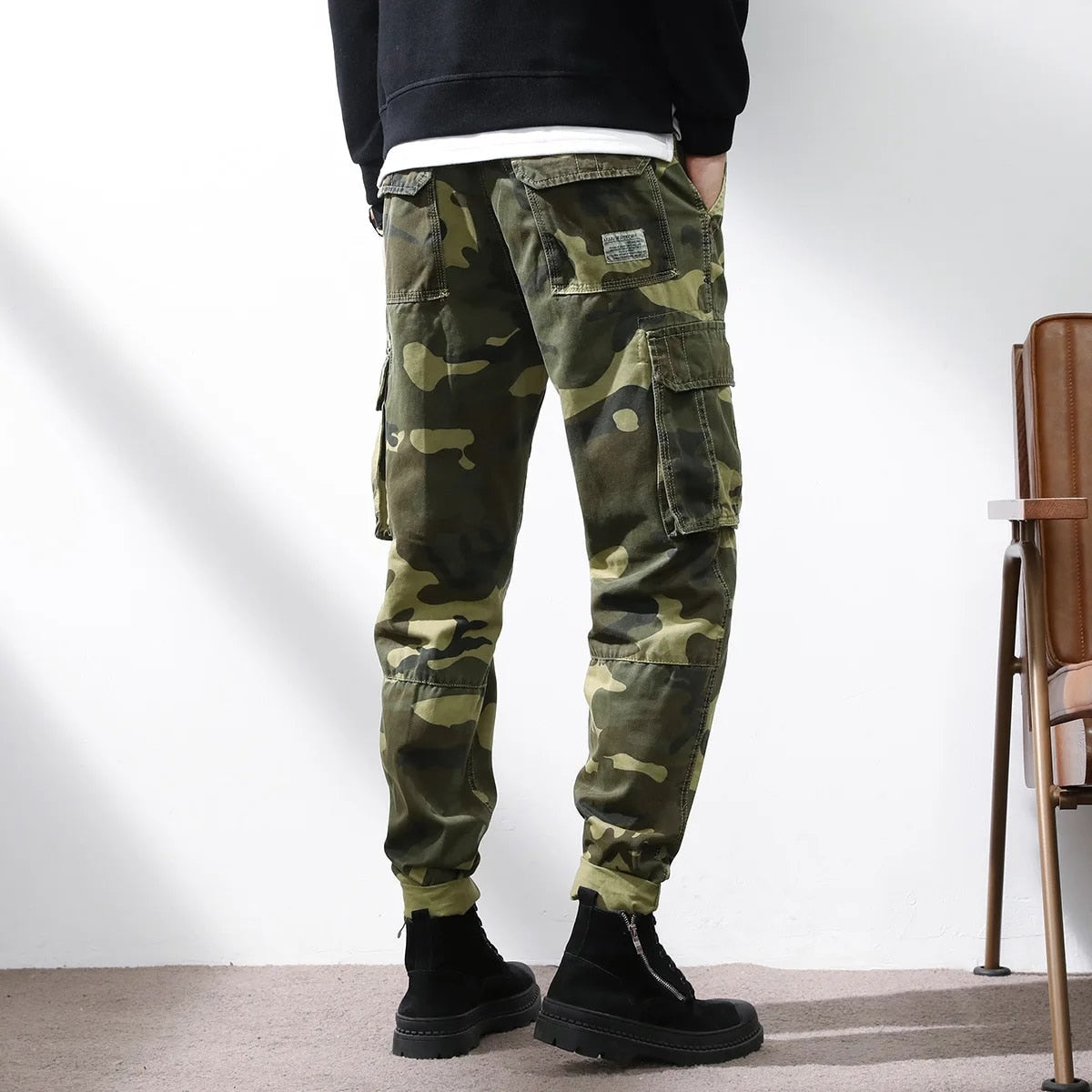 HIP HOP Streetwear Sport Spring Autumn Rock Camouflage Men'S Pocket Military Pants Fashions Casual Trouser