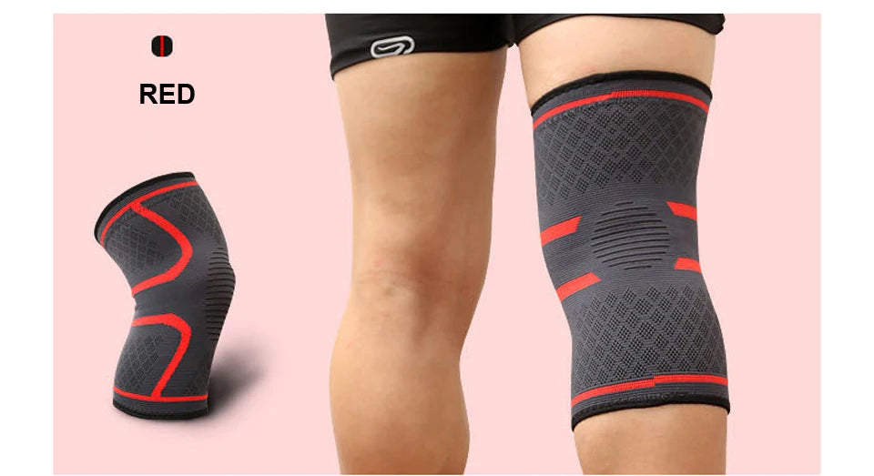 1PCS Fitness Running Cycling Knee Support Braces Elastic Nylon Sport Compression Knee Pad Sleeve for Basketball Volleyball