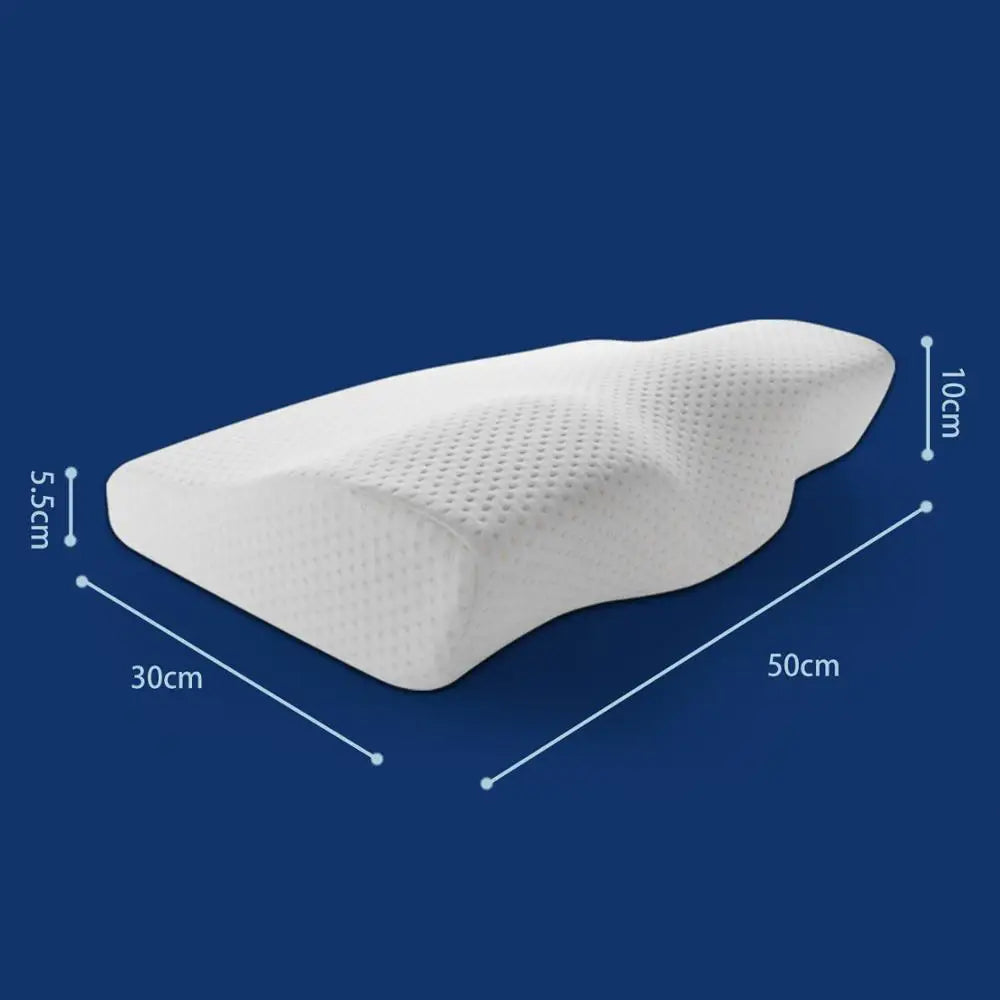 Memory Foam Bedding Pillow Neck protection Slow Rebound Memory Foam Butterfly Shaped Pillow Health Cervical Neck size in 50*30CM