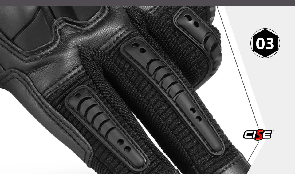 Touchscreen PU Leather Motorcycle Gloves