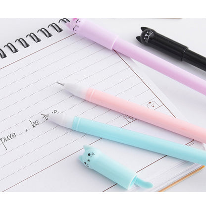 6PCS/set Kawaii Cat Gel Pen 0.38mm Creative Cute Neutral Ink Pen Children Gift School Office Writing Supplies Stationery