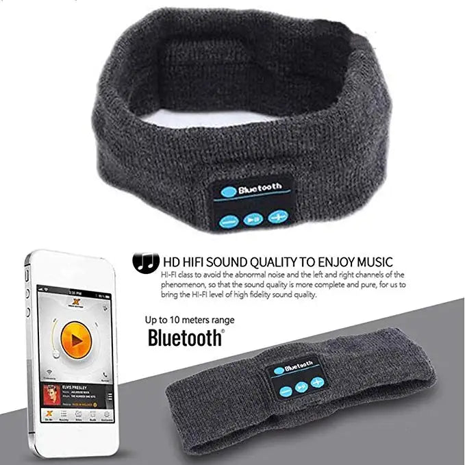 Hot sale bluetooth music sleep goggle headband bluetooth sports headscarf call headband yoga headwear