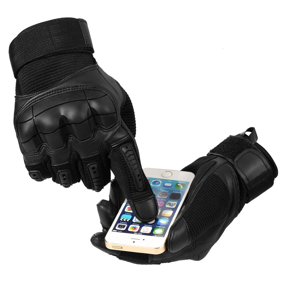 Touchscreen PU Leather Motorcycle Gloves