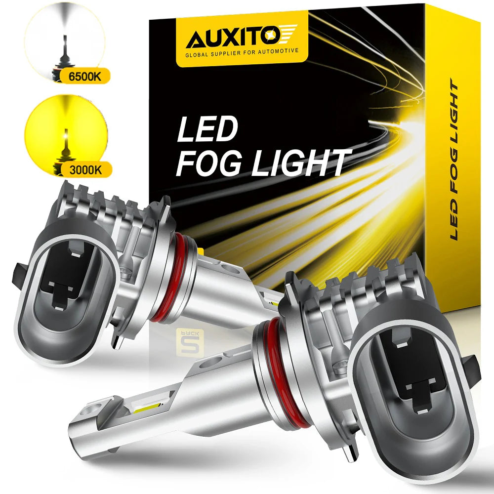 AUXITO 2x 2000LM H8 H11 H16JP H10 LED Bulb Fog Lights Canbus No Error 6500K White 3000K Golden DRL Daytime Running Car Lamp 12V Russian Federation