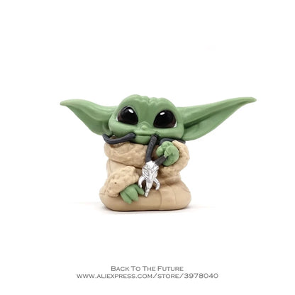 Disney Star Wars 4-6cm Toy Master Baby Yoda Darth PVC Action Figure Anime Figures Collection mini Toy model for children gift black