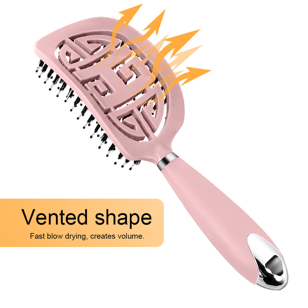 Hair Scalp Massage Comb Hair Brush Women Wet Dry Curly Ultra Detangler Hairbrush Bristle Nylon Salon Hair Styling Tools Dropship