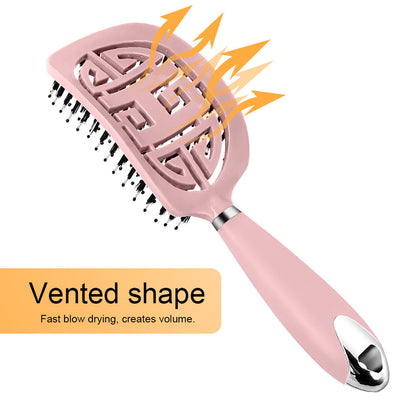 Hair Scalp Massage Comb Hair Brush Women Wet Dry Curly Ultra Detangler Hairbrush Bristle Nylon Salon Hair Styling Tools Dropship