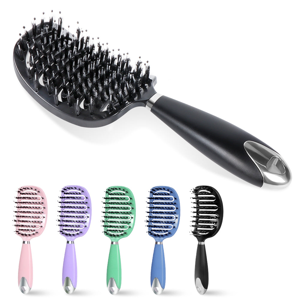 Hair Scalp Massage Comb Hair Brush Women Wet Dry Curly Ultra Detangler Hairbrush Bristle Nylon Salon Hair Styling Tools Dropship