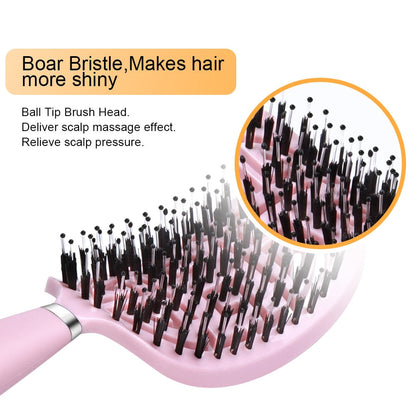 Hair Scalp Massage Comb Hair Brush Women Wet Dry Curly Ultra Detangler Hairbrush Bristle Nylon Salon Hair Styling Tools Dropship