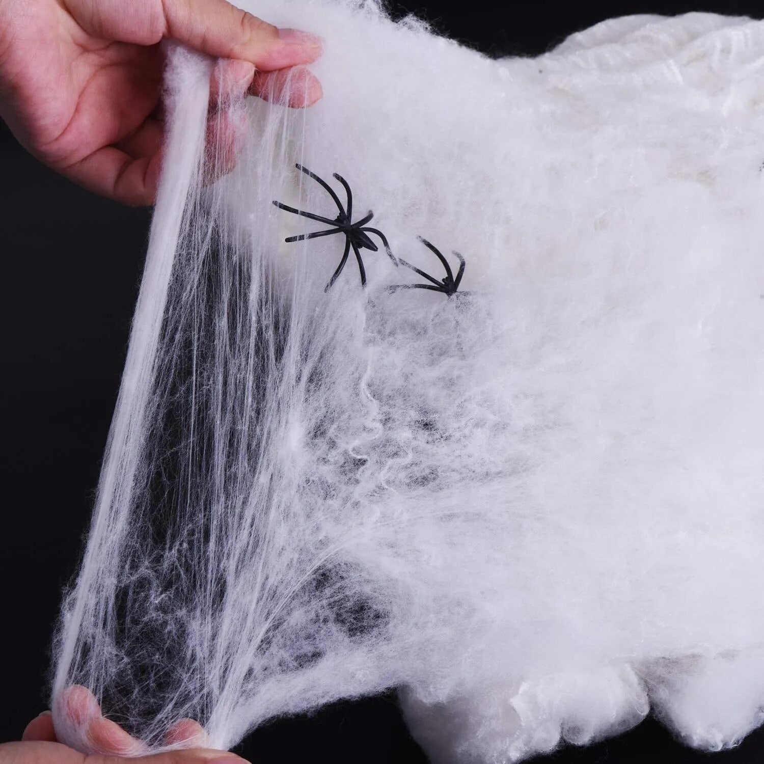 Halloween Decoration Artificial Spider Web Spider Cotton Thread Web Horror Props Haunted House Home Decoration Party Supplies