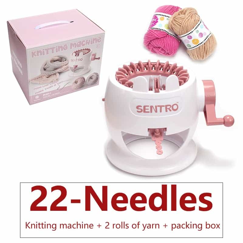 Handmade Knitting Machine for Scarves, Hats, Sweaters, Socks (22/40/48 Needle) - Perfect for Adults, Children, and Christmas Gifts 22Needles Yarn Box