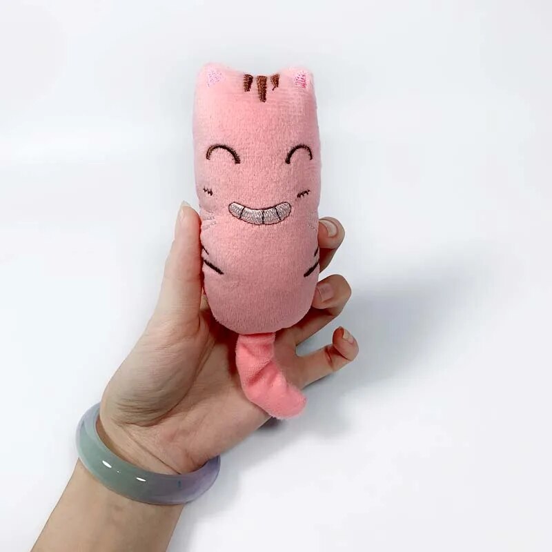 Teeth Grinding Catnip Toys Interactive Plush Cat Toy Pet Kitten Chewing Claws Thumb Bite Cat mint For Cats Funny Little Pillow