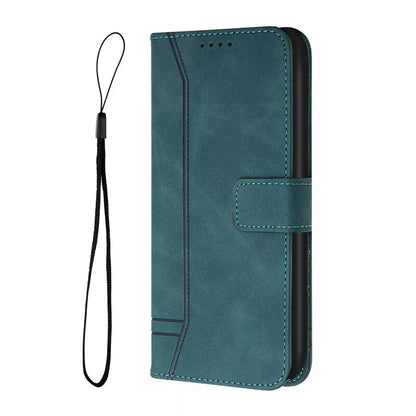 SMILE Case for Huawei P20 P30 P40 P50 P10 Pro P8 P9 Lite 2017 P Smart Z S 2019 2020 2021 Funda Flip Magnetic Wallet Leather Case Lake Blue