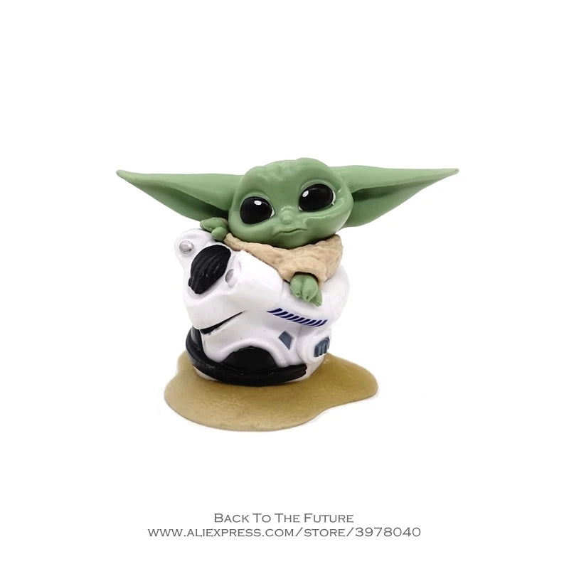 Disney Star Wars 4-6cm Toy Master Baby Yoda Darth PVC Action Figure Anime Figures Collection mini Toy model for children gift