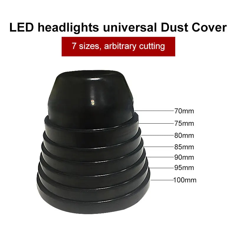 1PCS Car LED Headlight Dust Cover HID Headlight Rubber Seal Cap Cover led Headlamp H4 H1 H7 D2H H11 H8 HB3 Car Styling