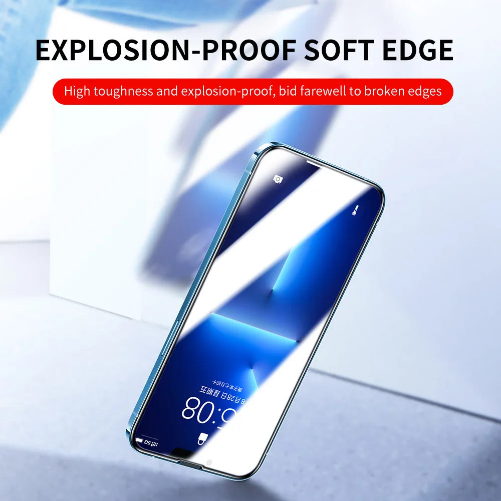 Soft Edg Screen Protector For iPhone 13 Pro Max Tempered Glass For iPhone 13 mini Protective Glass HD Anti Blue Light