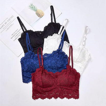 Large Size Lace Wrapped Chest Strap Tubetop