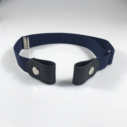 Women/Men No Bulge No Hassle Waist Belt Adjustable Belts for Jean Pants Dresses No Buckle Stretch Elastic Invisible Waist Belt Blue China 55cm-120cm