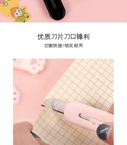 1Pc Art Cutter Kawaii Cat Claw Utility Knife Student Art Supplies DIY Tools Girl Gifts Creative Stationery School Supplies
