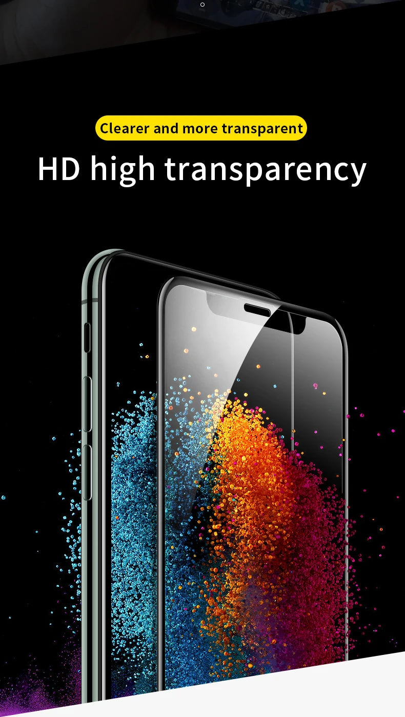 Matte Tempered Glass for iPhone 11 Pro Max Full Coverage Protector for iPhone 12 Pro Max 3H Curved HD Hard Film