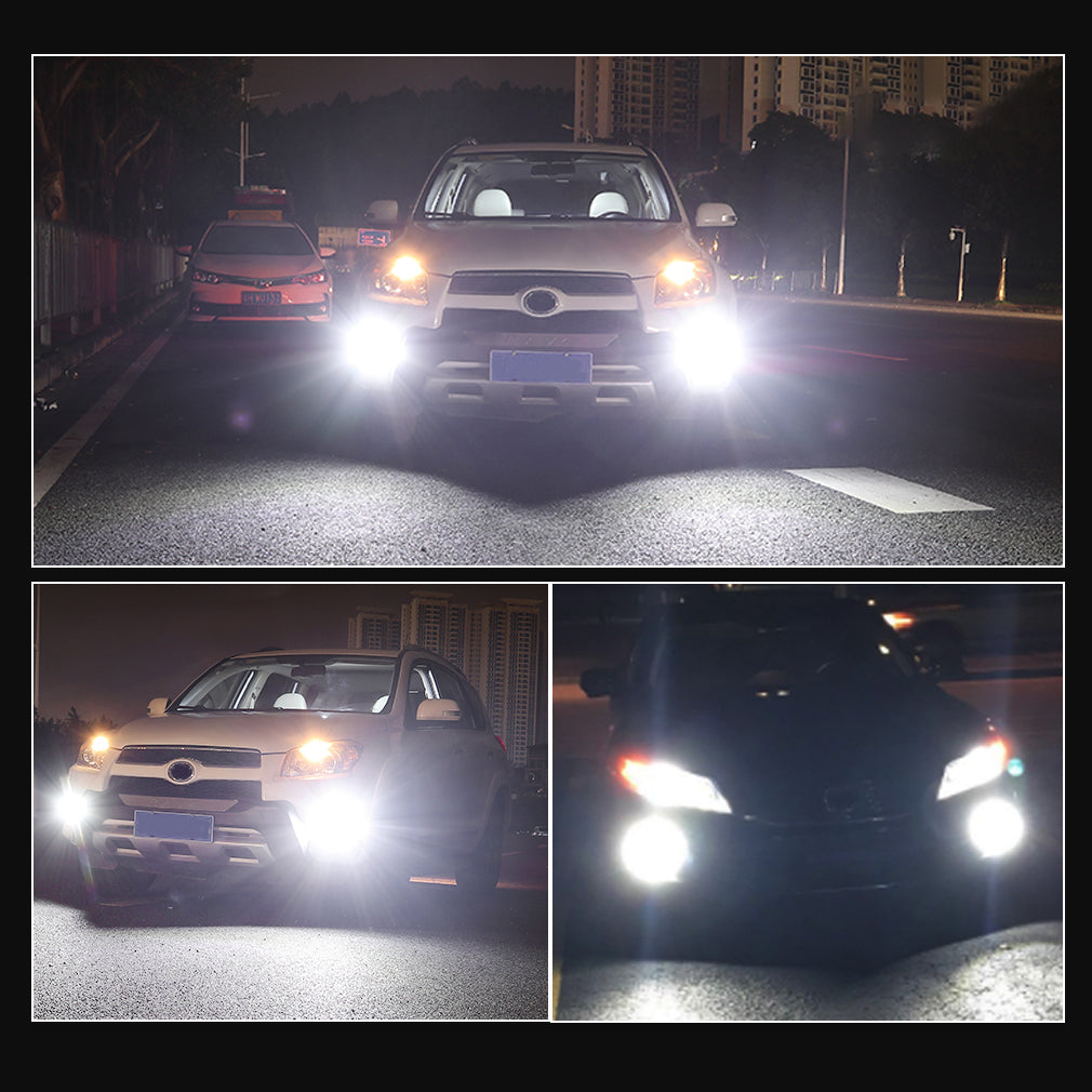 2Pcs H8 H11 LED Bulb H16 JP 9005 HB3 9006 HB4 Led Lamp Super Bright Car Fog Lights Day Driving Running Light 12V 6000K White