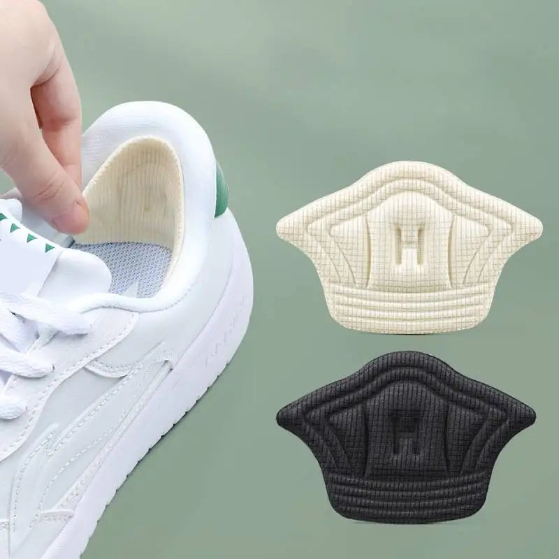 2pcs Insoles Patch Heel Pads for Sport Shoes Adjustable Size Antiwear Feet Pad Cushion Insert Insole Heel Protector Back Sticker