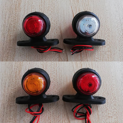 2 x LED Position Light Trailer Clearance Light 12V 24V Side Marker Lights For Truck Rear Light Red White/Amber Parking Lamp