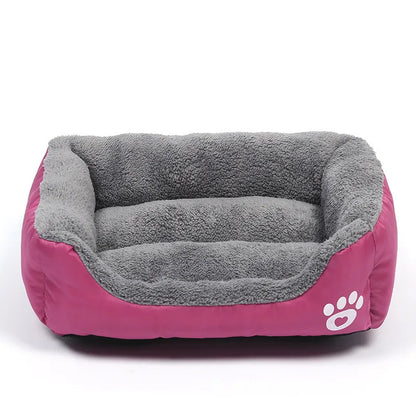 Very Soft Big Dog Bed Puppy Pet Cozy Kennel Mat Basket Sofa Cat House Pillow Lounger Cushion For Small Medium Large Dogs Beds Mei red