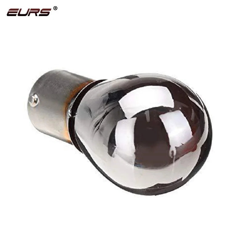 1pcs PY21W S25 BAU15S LED P21W BA15S 1156 LED Silver / Chrome Amber Glass 12V 21W Car Tail Lamp Stop lamp turn signal light