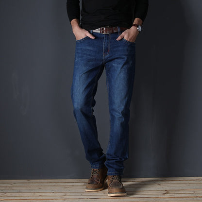 High Quality Stretch Plus Big Size 90% Cotton Straight Denim Jeans Men Famous Brand Spring USA SIZE 7718-1DB