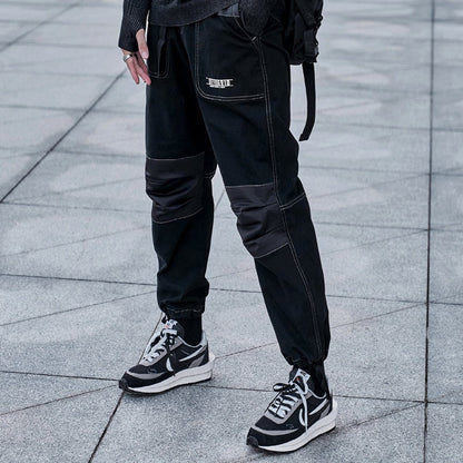Hip Hop Cargo Pants Men Fashion Harajuku Black Harem Pant Streetwear Joggers Sweatpant Multi-Pocket Casual Mens Pants