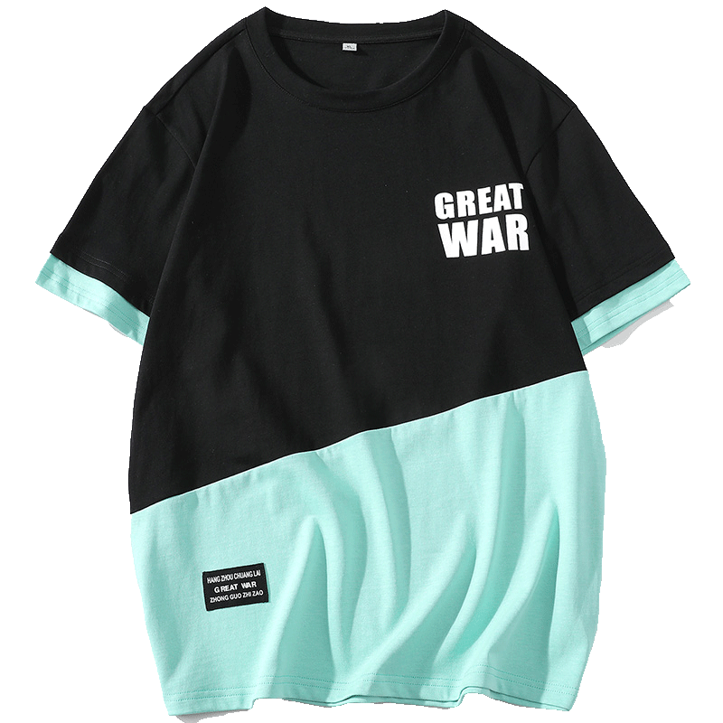 Hip Hop Loose Mens Streetwear T-shirts Casual Classic Summer Short Sleeves Black White Tshirt Tees Oversize
