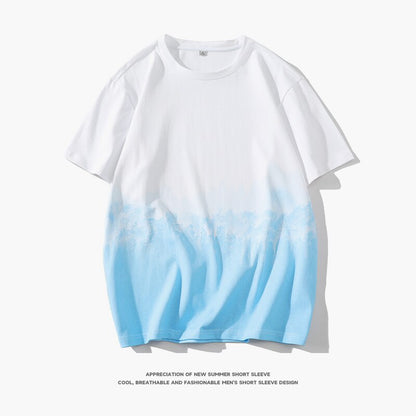 Hip Hop Loose Mens Streetwear T-shirts Casual Classic Summer Short Sleeves Black White Tshirt Tees Plus Oversize 886 1