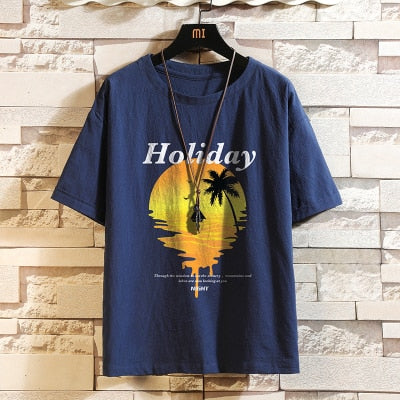 Hip Hop Mens Streetwear Linen T-shirts Casual Summer Short Sleeves Black White Tshirt Tees Oversize T Shirt YT26266 2