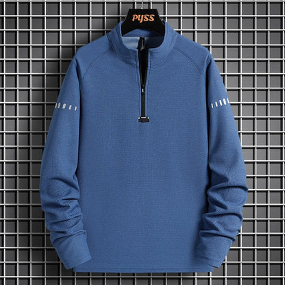 Hoodies Sweatshirt Mens Black Hip Hop Punk Pullover Streetwear Casual Fashion Clothes K08 Blue
