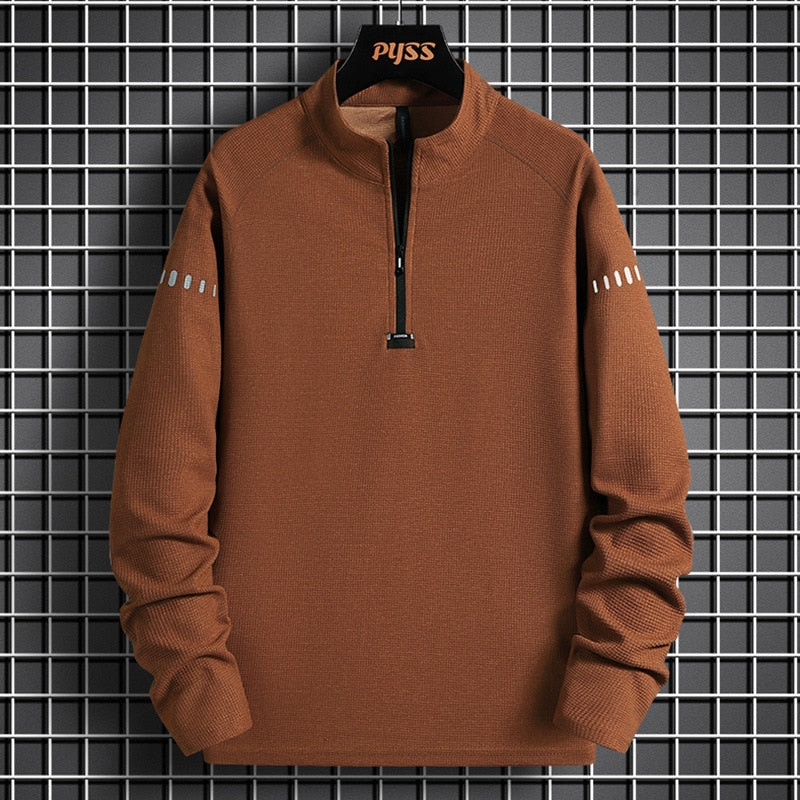 Hoodies Sweatshirt Mens Black Hip Hop Punk Pullover Streetwear Casual Fashion Clothes K08 Brown