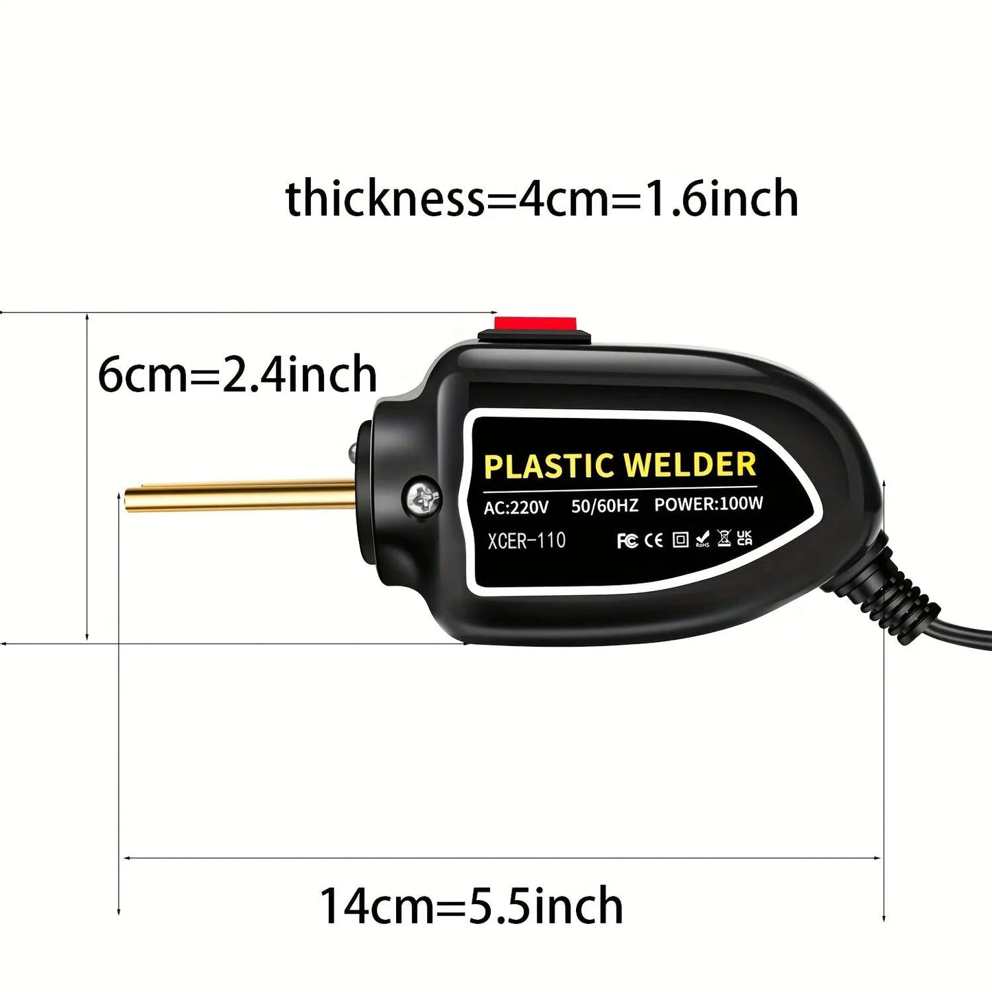 Hot Stapler Plastic Welding Machine Bumper Repair Kit Soldering Iron For Plastic Repair Car Bumper Repair Welding Gun