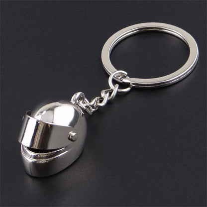 Hot metal Motorcycle Helmet Key Chain Fashion Stereo Motorcycle Helmets Safety Auto Bag Car Key Ring KeyChain Gift jewelry