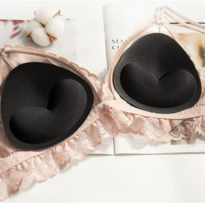 Invisible Heart Padding Magic Bra Insert Pads Push Up Silicone Self Adhesive Breast Enhancer Women Intimates Breast Lift Nipple style 6 1 pair One Size-22