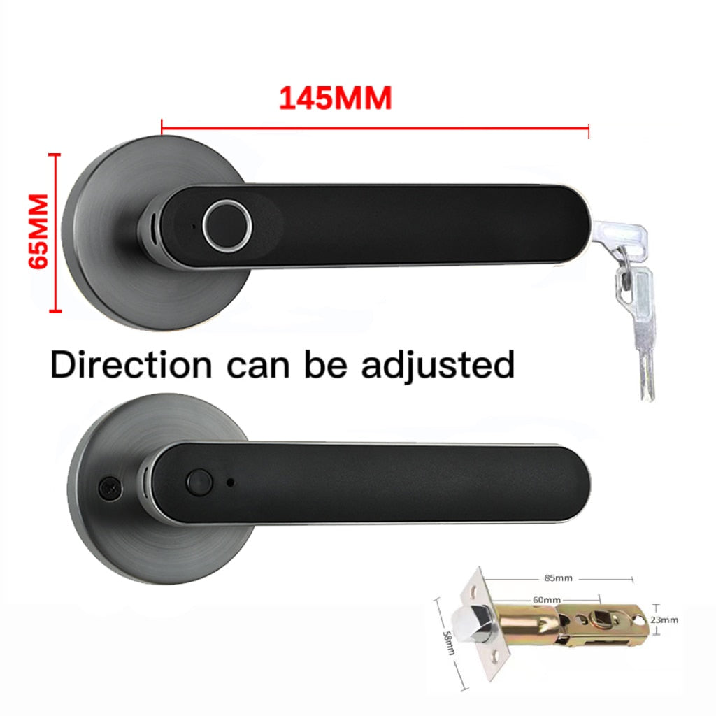 Kingku Smart Biometric Door Handle Lock gun