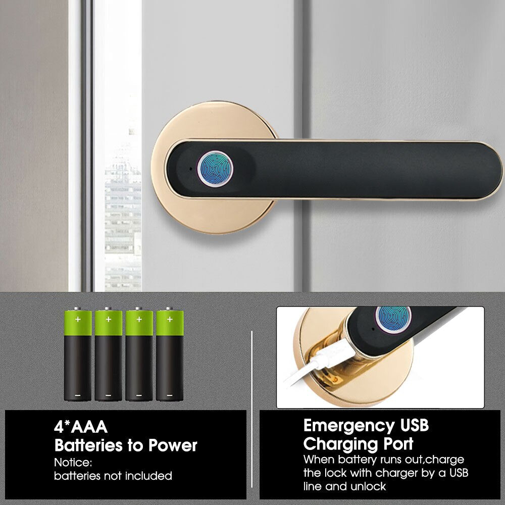 Kingku Smart Biometric Door Handle Lock